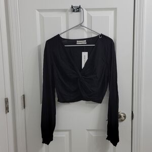 Urban Outfitters Cropped Front Twist Top